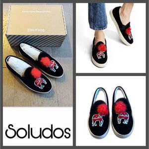 Soludos Velvet Show Pony Sneaker
